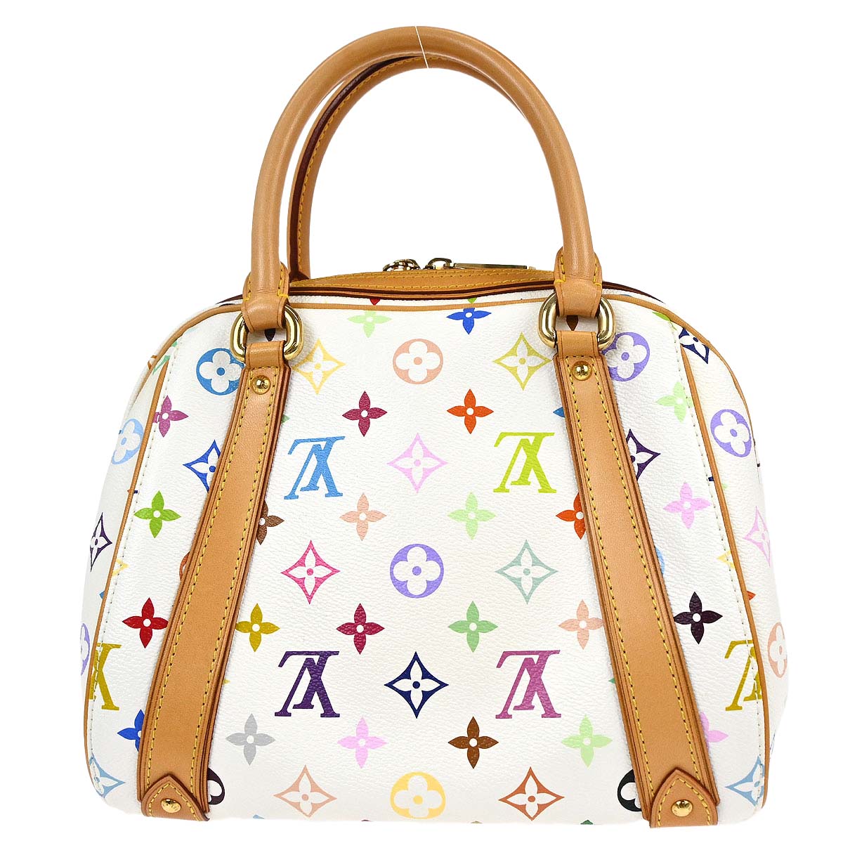 Louis Vuitton White Monogram Multicolor Priscilla Handbag M40096