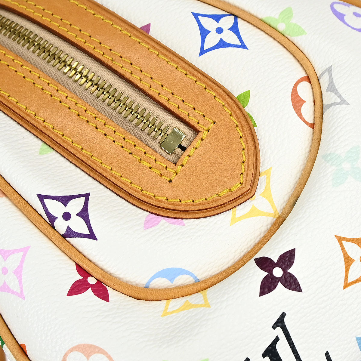 Louis Vuitton White Monogram Multicolor Priscilla Handbag M40096