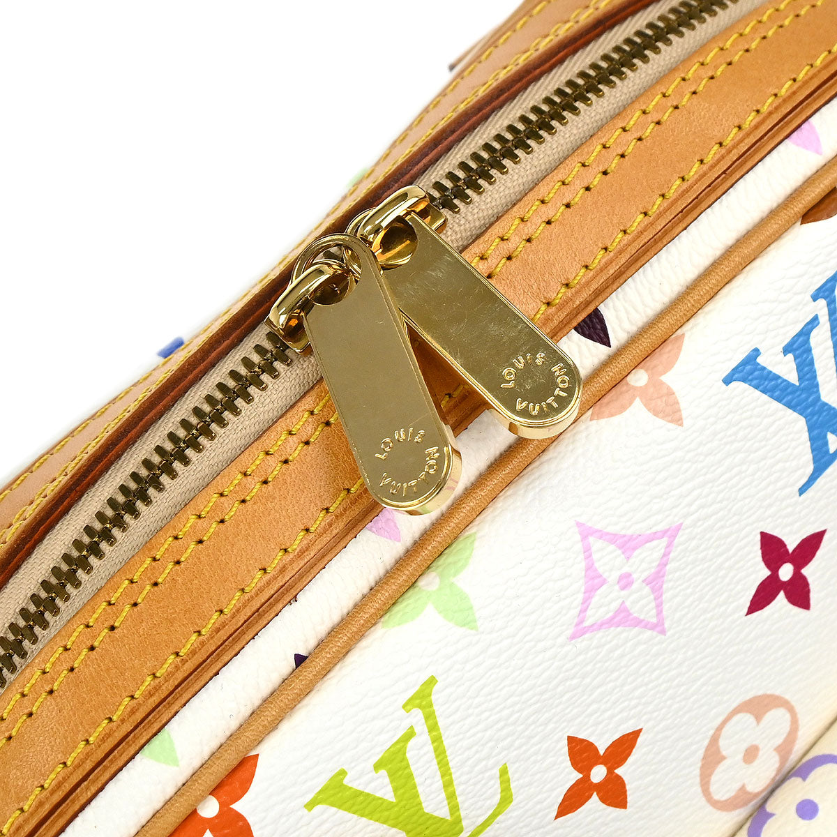 Louis Vuitton White Monogram Multicolor Priscilla Handbag M40096