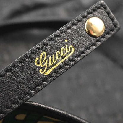 Gucci Black Leather Guccissima Abbey D-ring Tote Bag