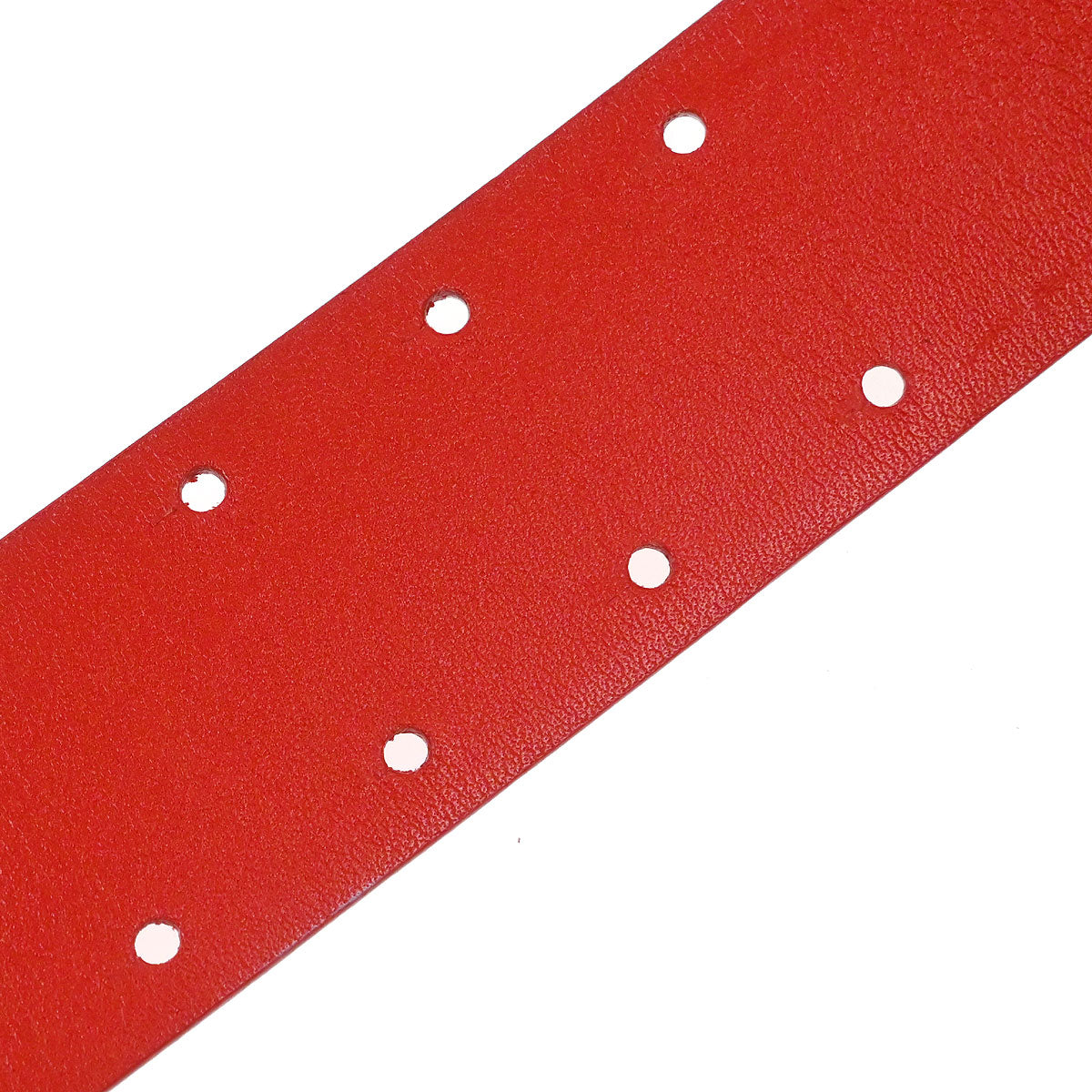 Chanel Belt Red Patent Leather Rhinestone #80/32 Small Good