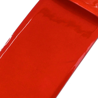 Chanel Belt Red Patent Leather Rhinestone #80/32 Small Good