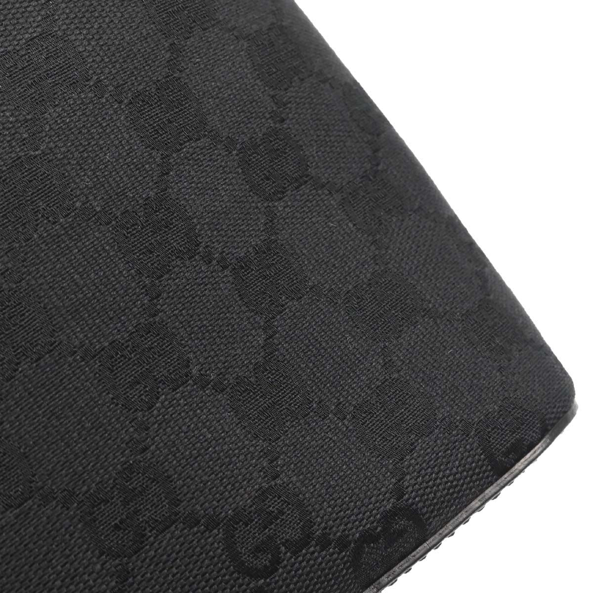 Gucci Black Canvas GG Hobo Handbag