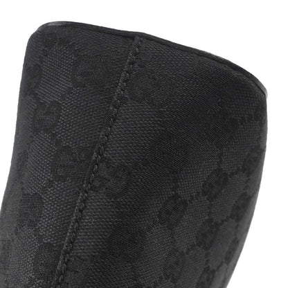 Gucci Black Canvas GG Hobo Handbag