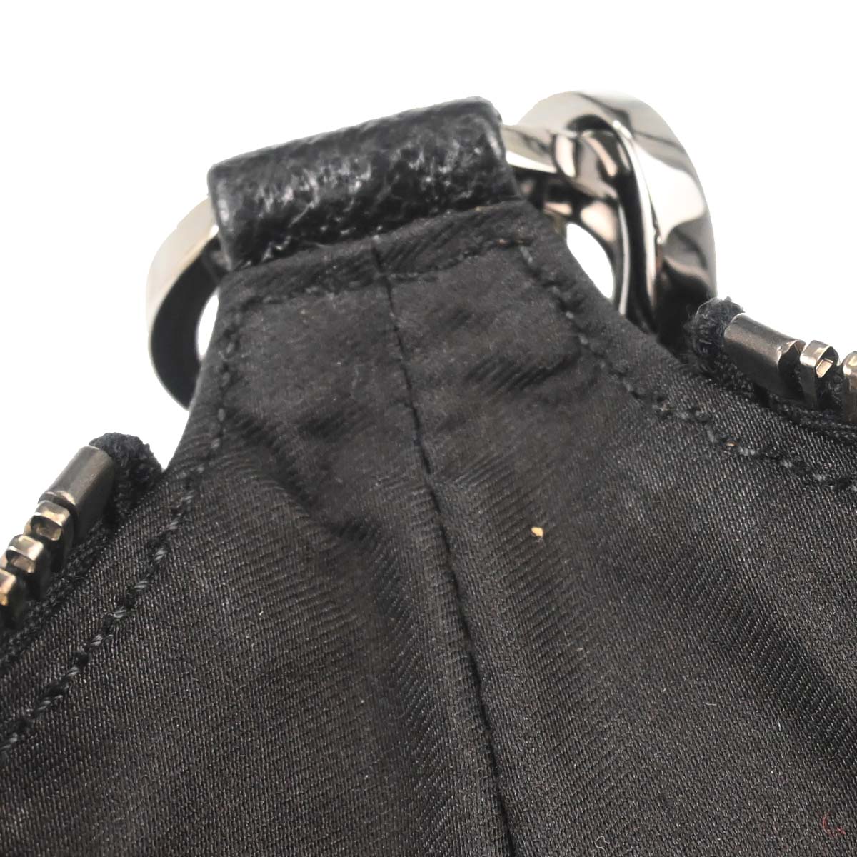 Gucci Black Canvas GG Hobo Handbag