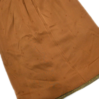 Chanel 1996 Setup Suit Jacket Skirt Tweed Brown #36