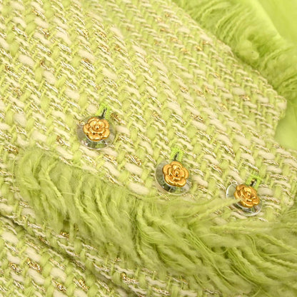 Chanel 1993 Setup Suit Jacket Sleeveless Dress Green #34
