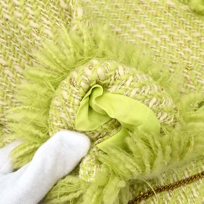 Chanel 1993 Setup Suit Jacket Sleeveless Dress Green #34