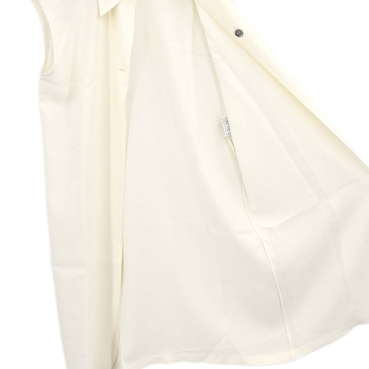 Chanel 1998 Chanel Sleeveless Long Vest Dress White #38
