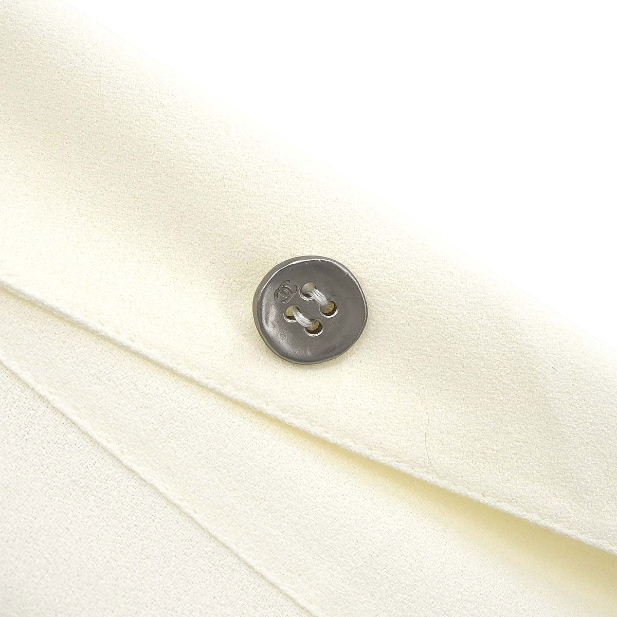 Chanel 1998 Chanel Sleeveless Long Vest Dress White #38