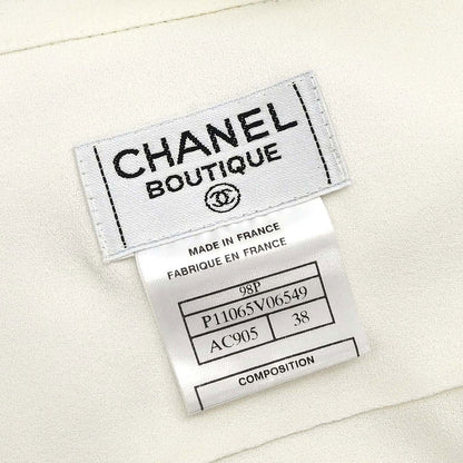 Chanel 1998 Chanel Sleeveless Long Vest Dress White #38