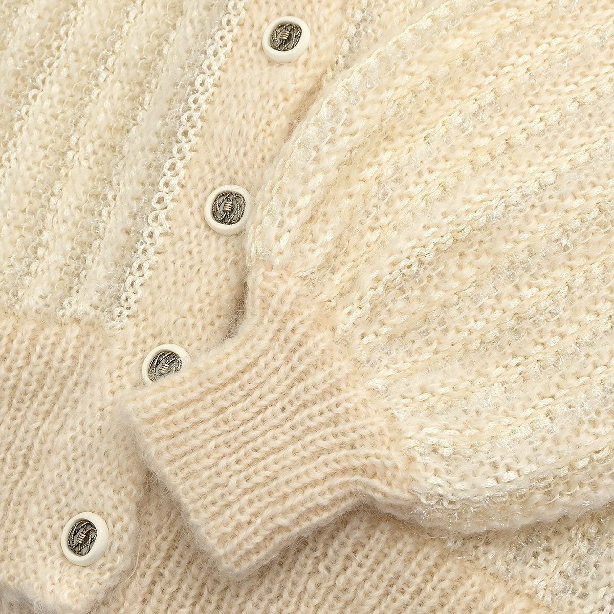 Yves Saint Laurent Single Breasted Jacket Ivory #M