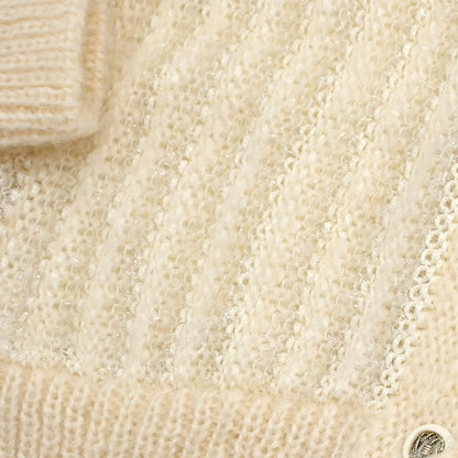 Yves Saint Laurent Single Breasted Jacket Ivory #M