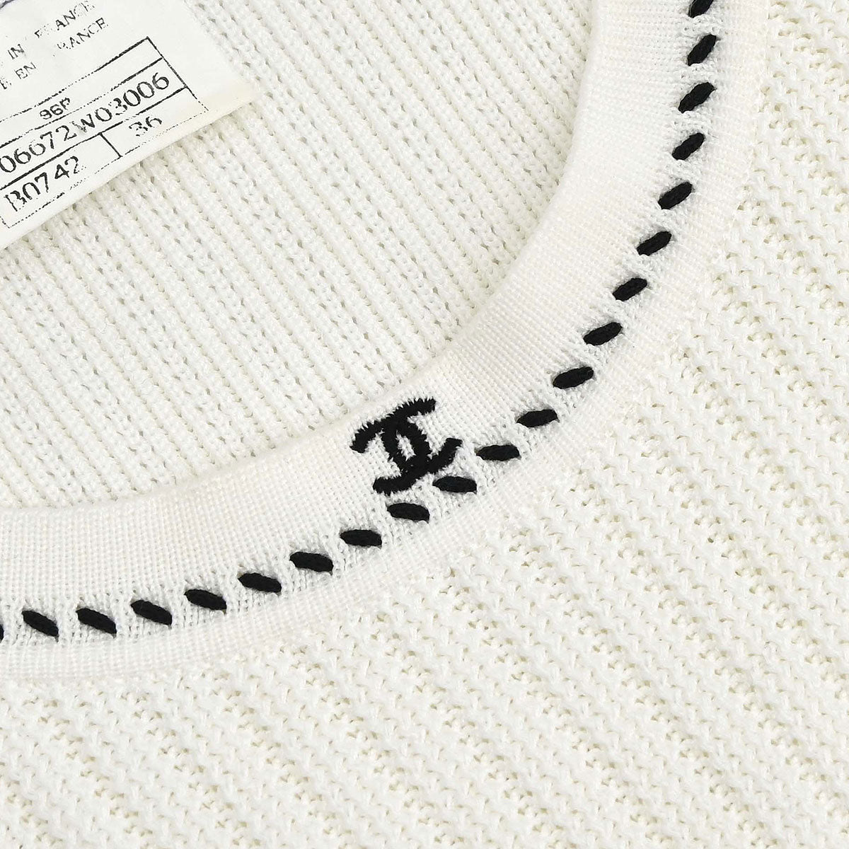 Chanel 1996 Sleeveless Top White #36