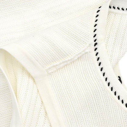 Chanel 1996 Sleeveless Top White #36