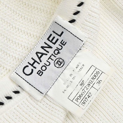 Chanel 1996 Sleeveless Top White #36