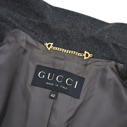 Gucci Double Breasted Jacket Gray #42