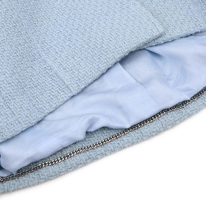 Chanel 1997 Single Breasted Jacket Light Blue #42