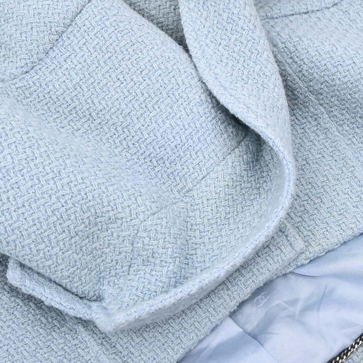 Chanel 1997 Single Breasted Jacket Light Blue #42