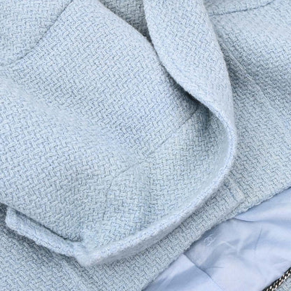 Chanel 1997 Single Breasted Jacket Light Blue #42