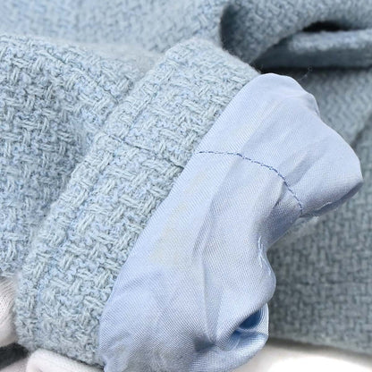 Chanel 1997 Single Breasted Jacket Light Blue #42