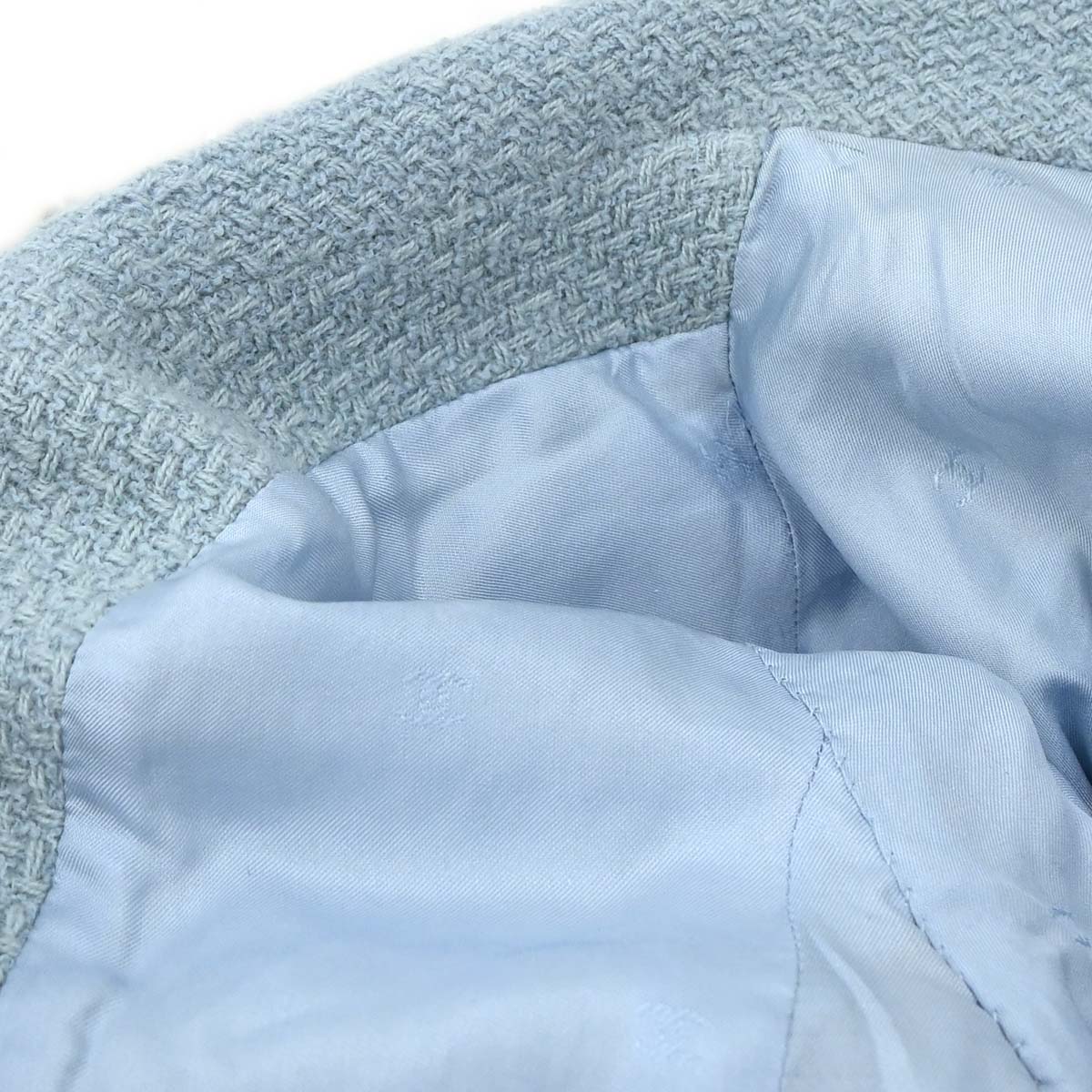 Chanel 1997 Single Breasted Jacket Light Blue #42