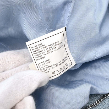 Chanel 1997 Single Breasted Jacket Light Blue #42