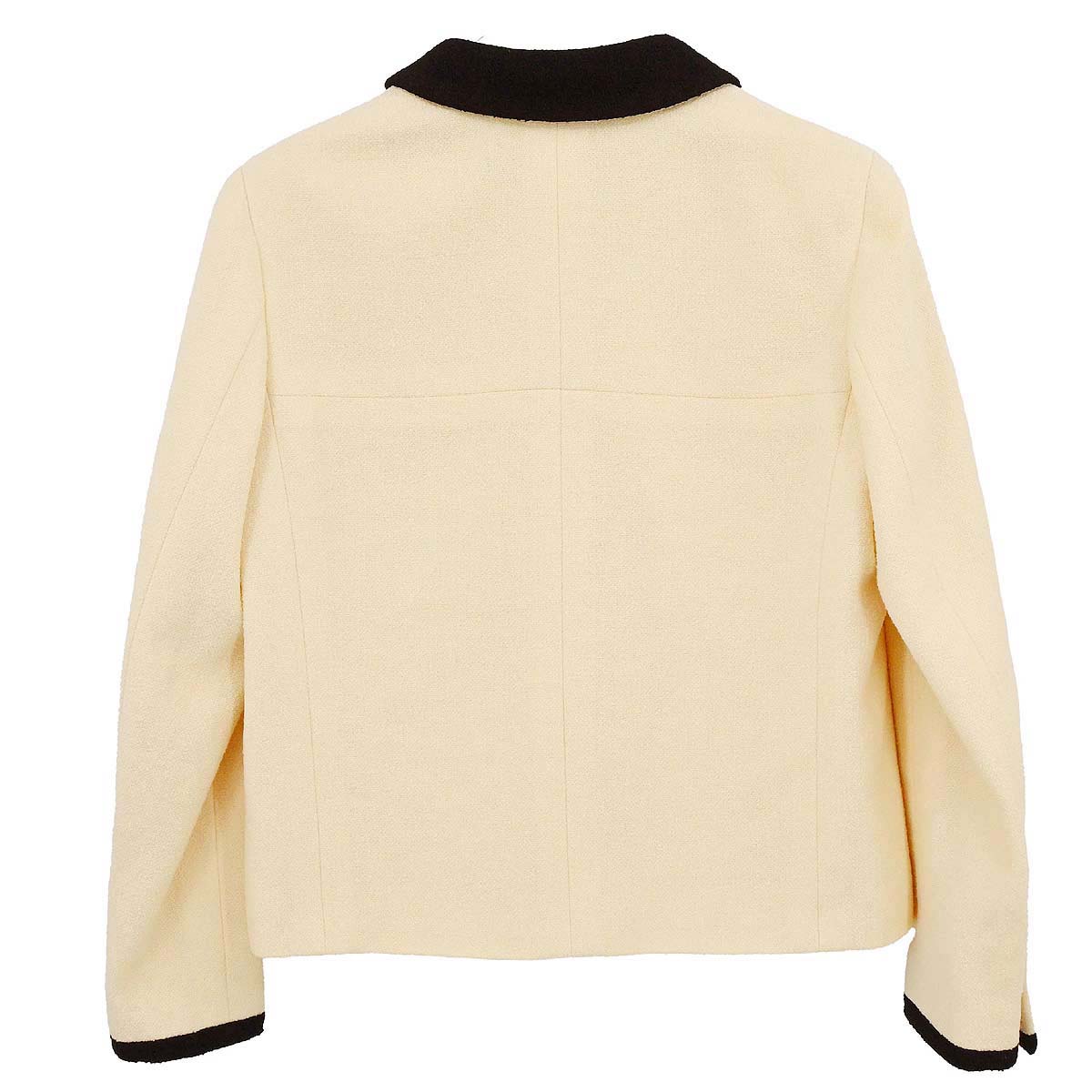 Chanel 1996 Single Breasted Jacket Ivory #42