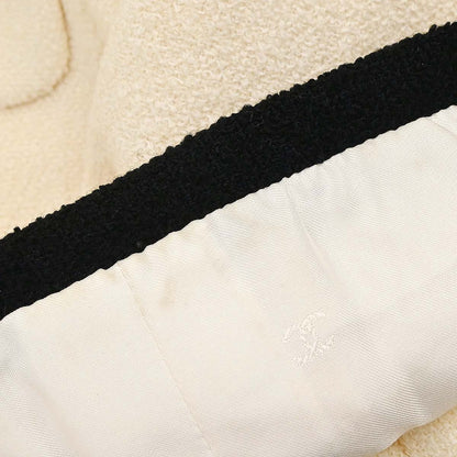 Chanel 1996 Single Breasted Jacket Ivory #42