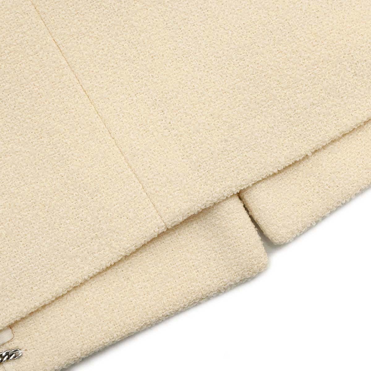 Chanel 1996 Single Breasted Jacket Ivory #42