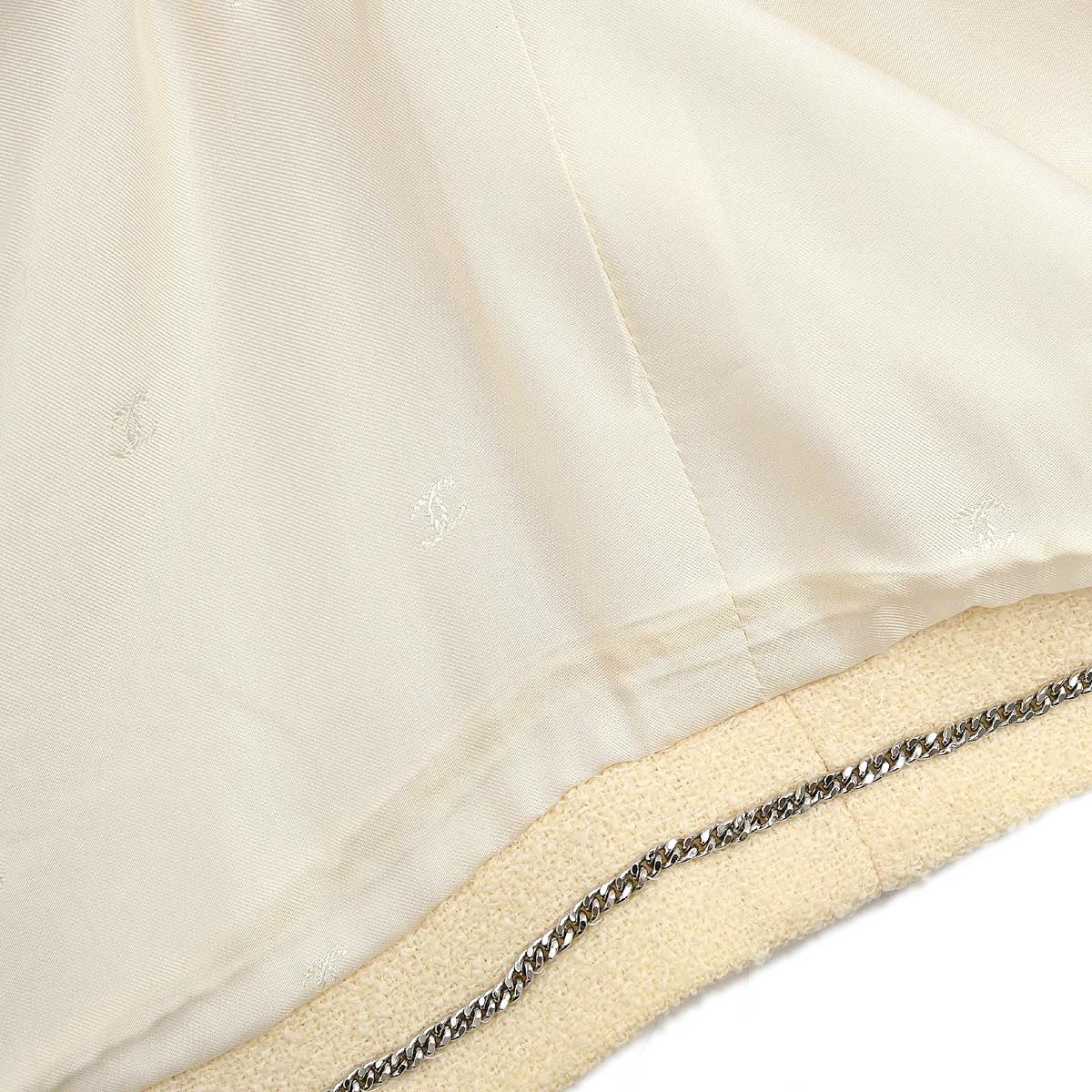 Chanel 1996 Single Breasted Jacket Ivory #42