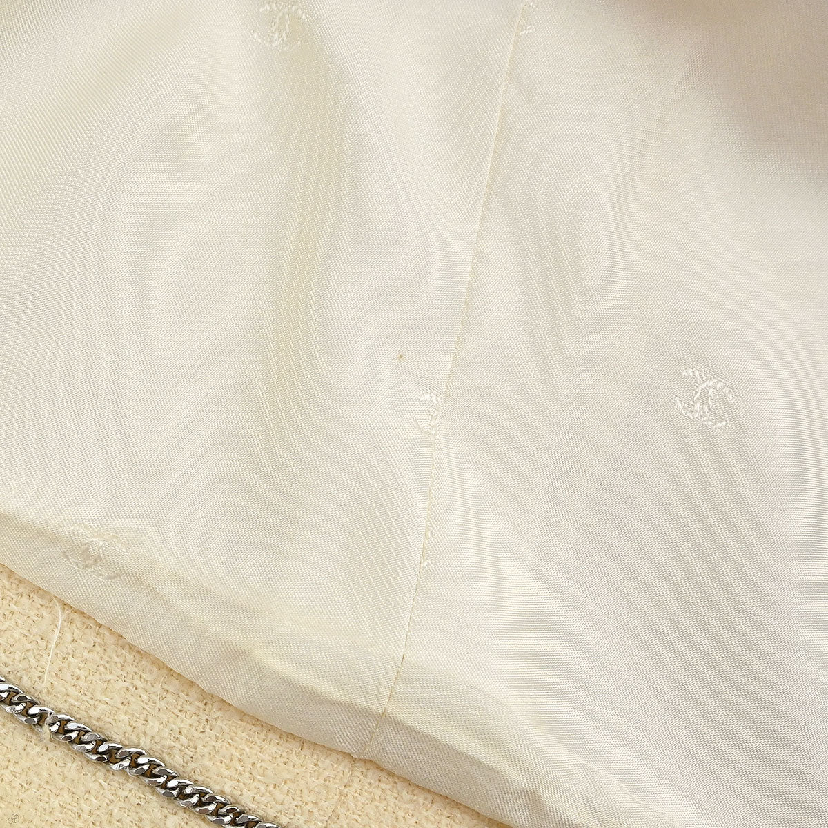 Chanel 1996 Single Breasted Jacket Ivory #42