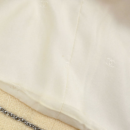 Chanel 1996 Single Breasted Jacket Ivory #42