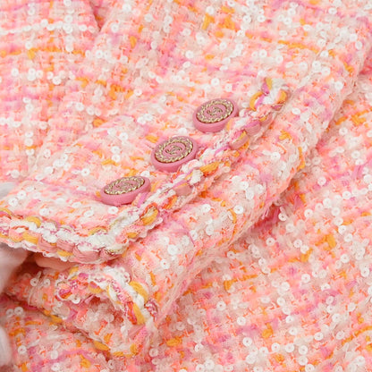 Chanel 2018-2019 Tweed Coat Pink #38