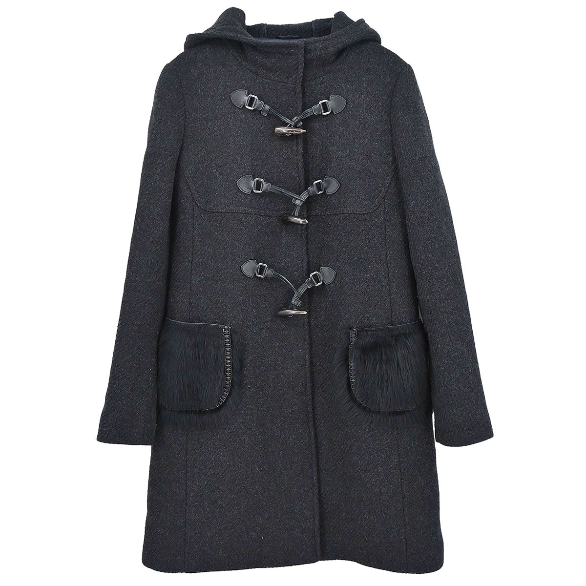 Prada 2006 Duffel Coat Gray #42