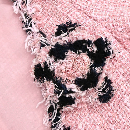Chanel 2007 Setup Suit Jacket Mini Dress Tweed Pink #38