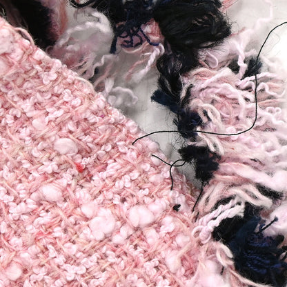 Chanel 2007 Setup Suit Jacket Mini Dress Tweed Pink #38