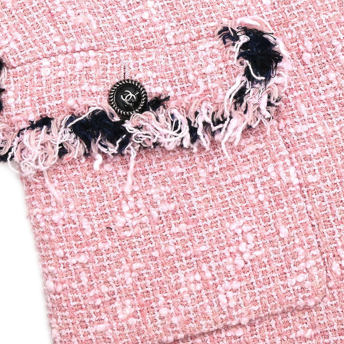 Chanel 2007 Setup Suit Jacket Mini Dress Tweed Pink #38