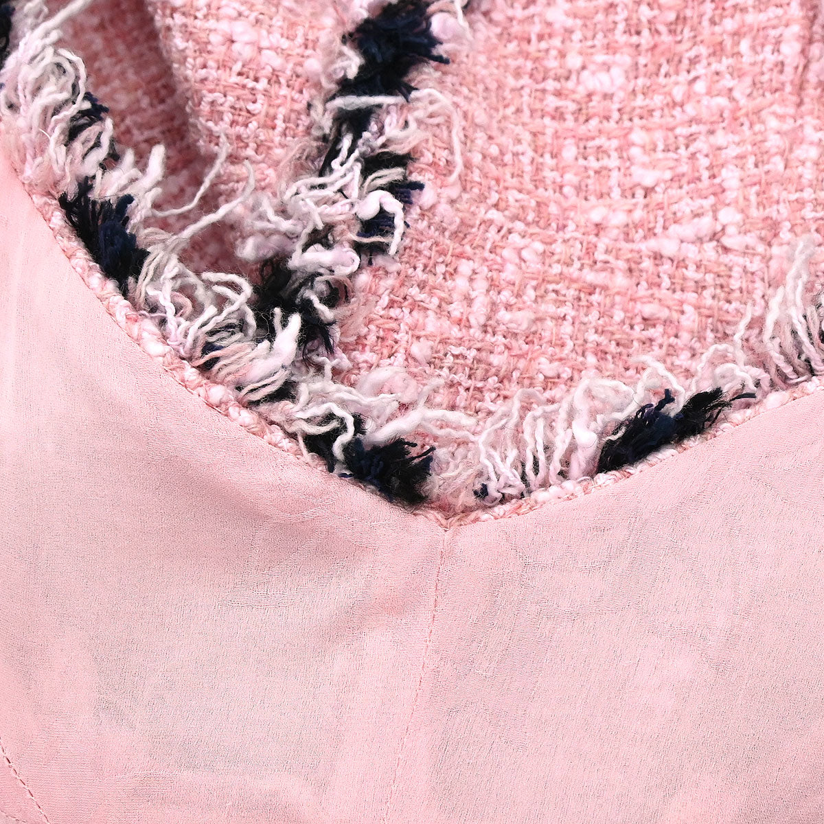 Chanel 2007 Setup Suit Jacket Mini Dress Tweed Pink #38