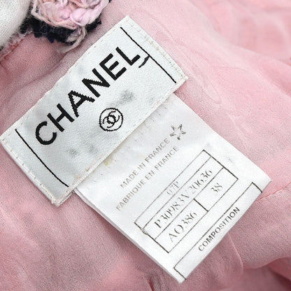 Chanel 2007 Setup Suit Jacket Mini Dress Tweed Pink #38