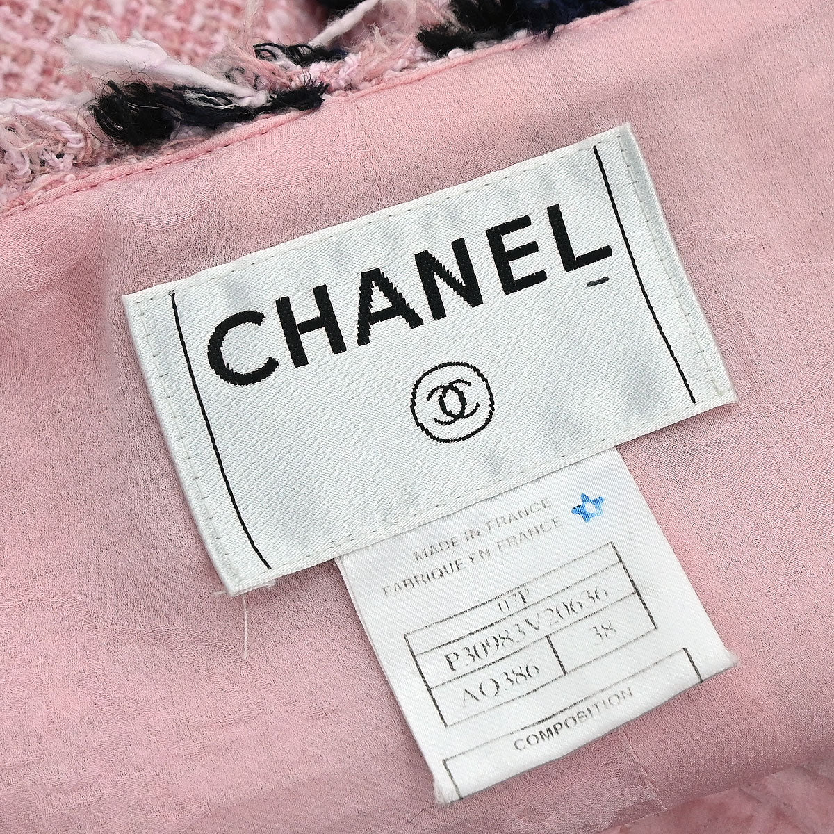 Chanel 2007 Setup Suit Jacket Mini Dress Tweed Pink #38