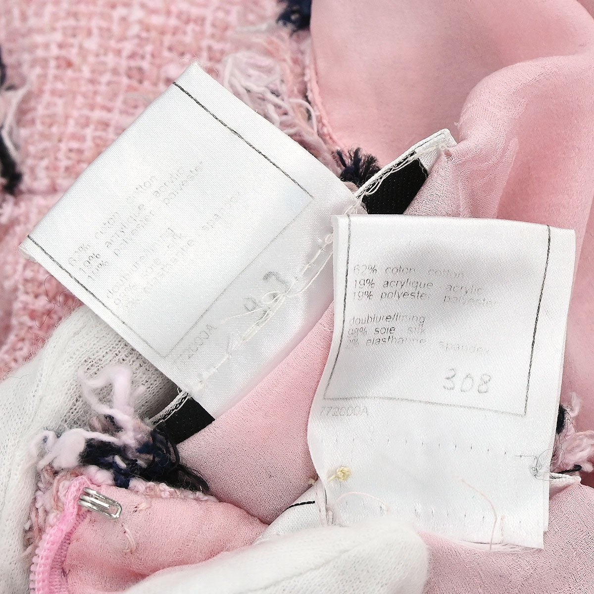 Chanel 2007 Setup Suit Jacket Mini Dress Tweed Pink #38