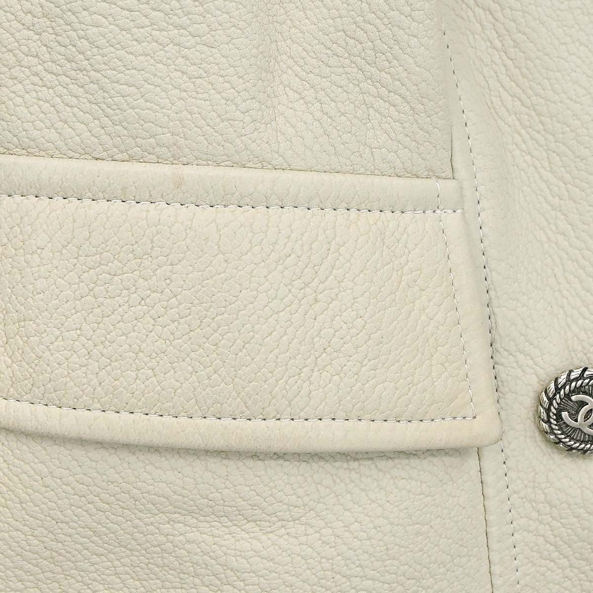Chanel 2007 Double Breasted Jacket Ivory #40