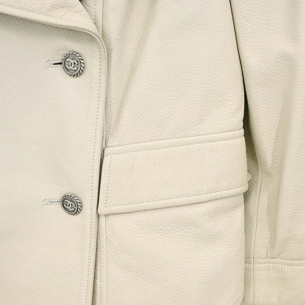 Chanel 2007 Double Breasted Jacket Ivory #40
