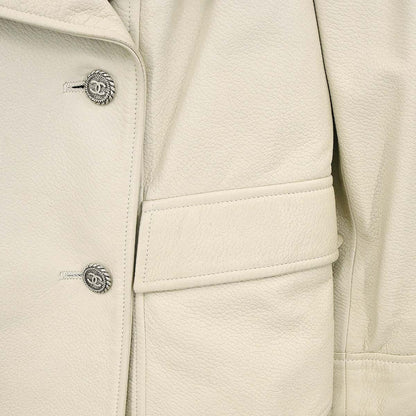 Chanel 2007 Double Breasted Jacket Ivory #40