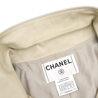 Chanel 2007 Double Breasted Jacket Ivory #40