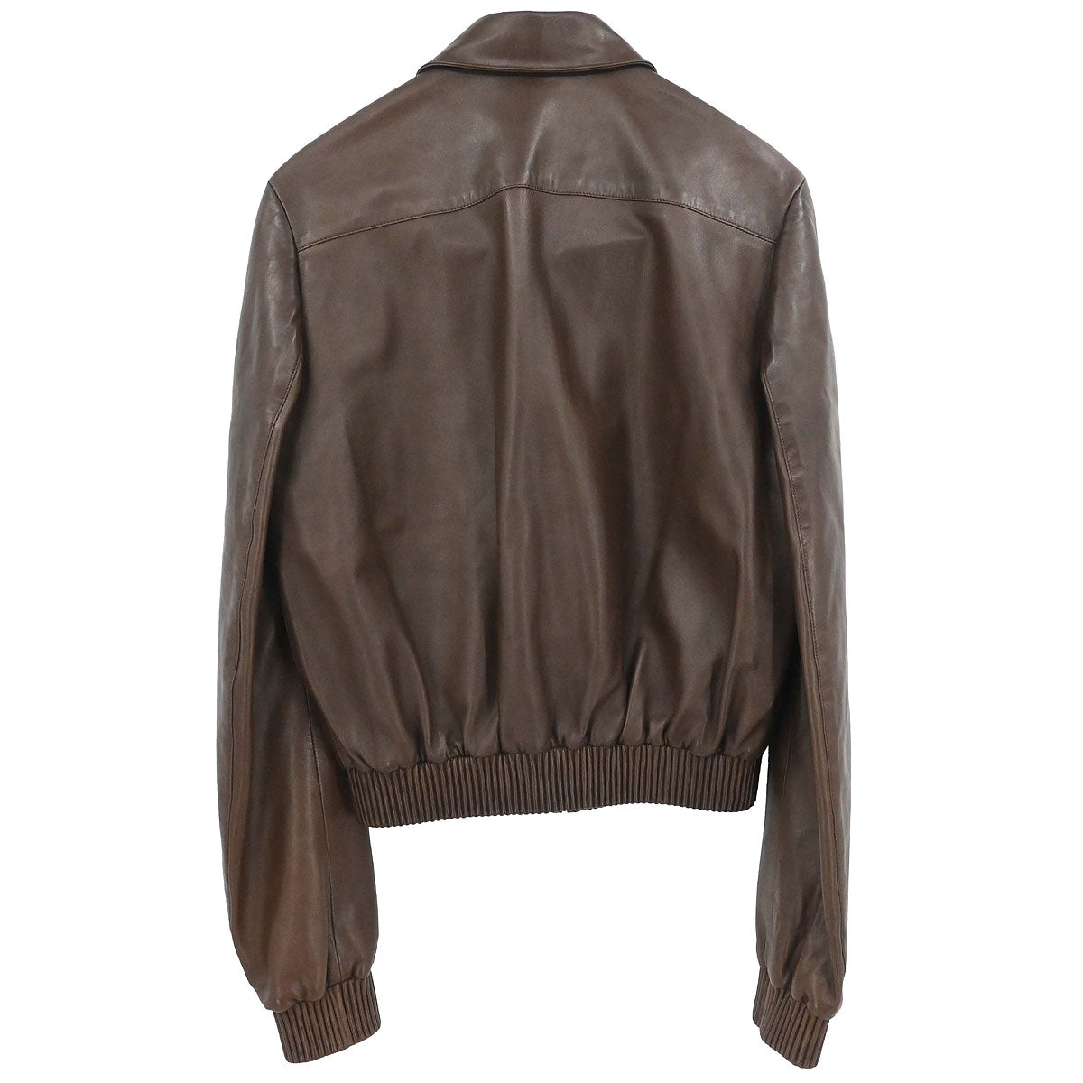 Gucci Single Breasted Zip Up Jacket Brown #42