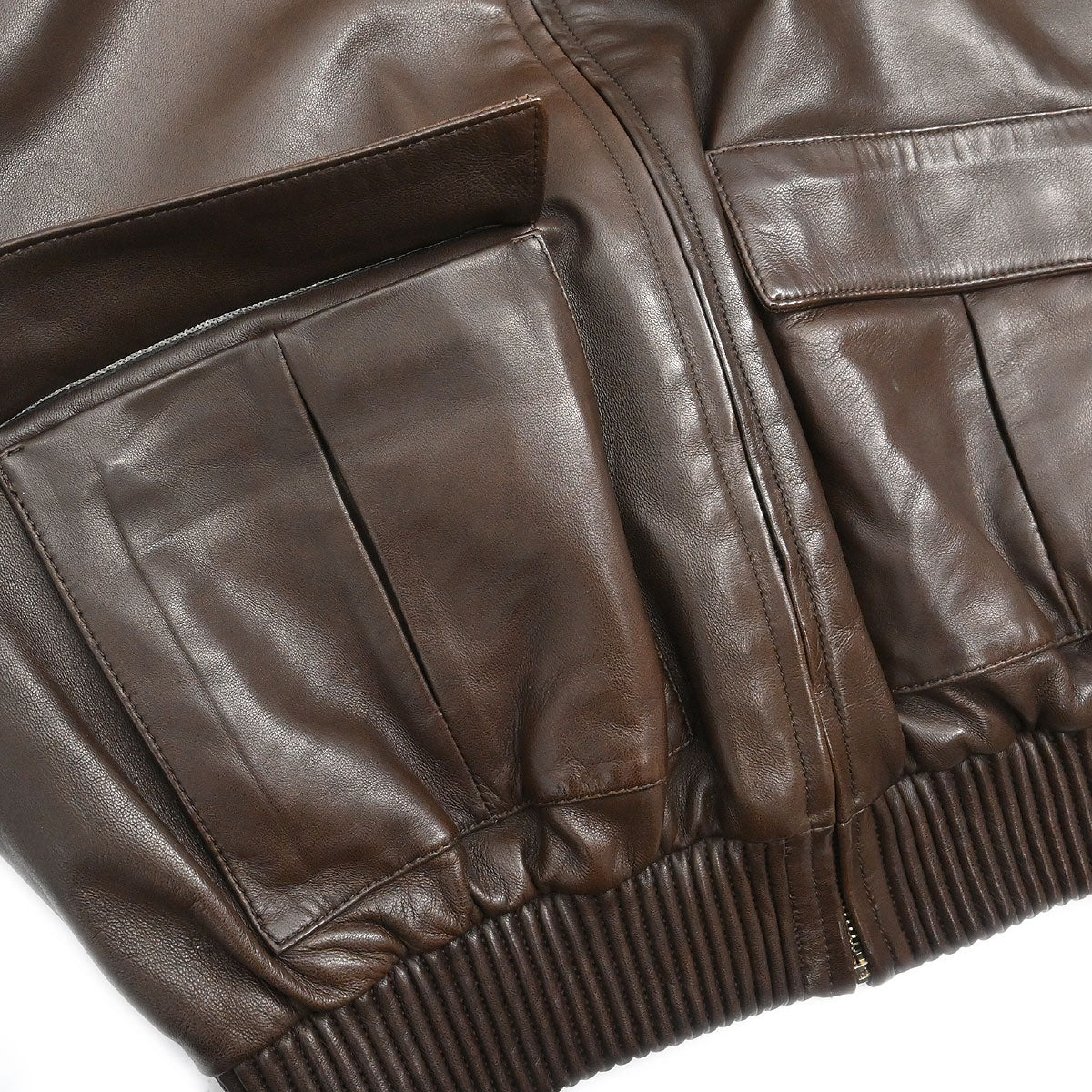Gucci Single Breasted Zip Up Jacket Brown #42