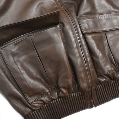 Gucci Single Breasted Zip Up Jacket Brown #42