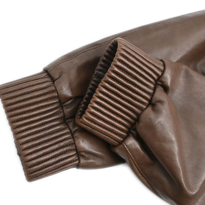 Gucci Single Breasted Zip Up Jacket Brown #42